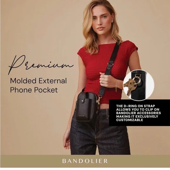 Bandolier Black Crossbody Bag - Picture 7 of 10